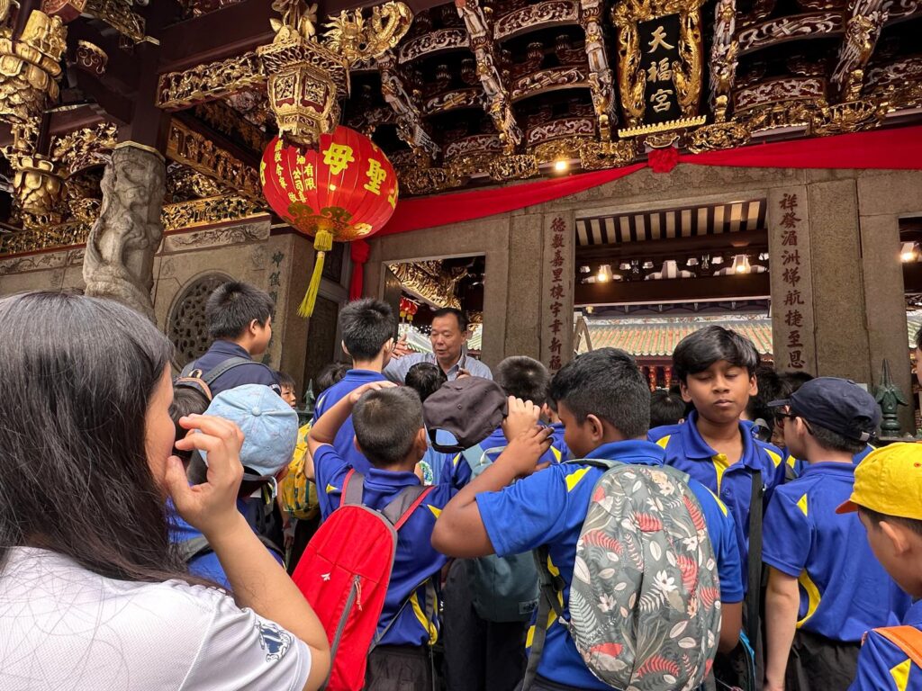 School Diversity tour. Know more of early immigrants and the temple support.