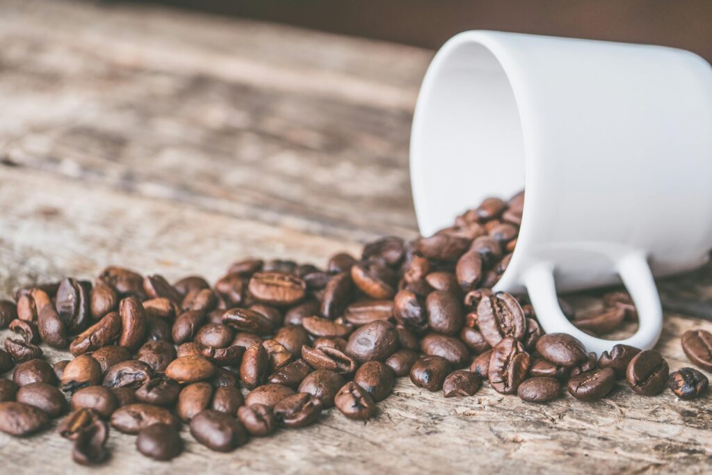 coffee and beans