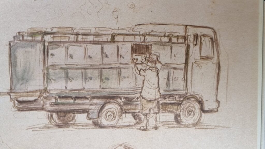 nigh soil carrier truck